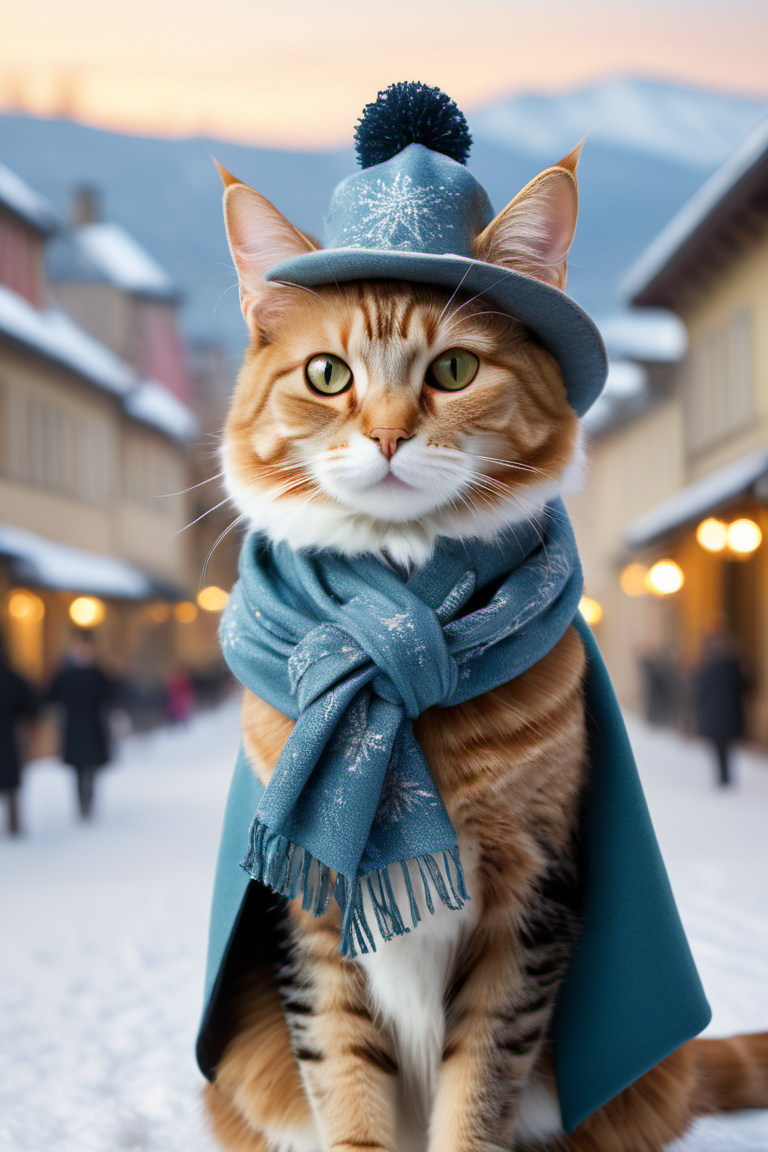 15990-2091497992-_lora_xl_more_art-full_v1_1_,In a whimsical winter scene,a cat adorned in human attire captivates the onlooker's imagination. Th.png